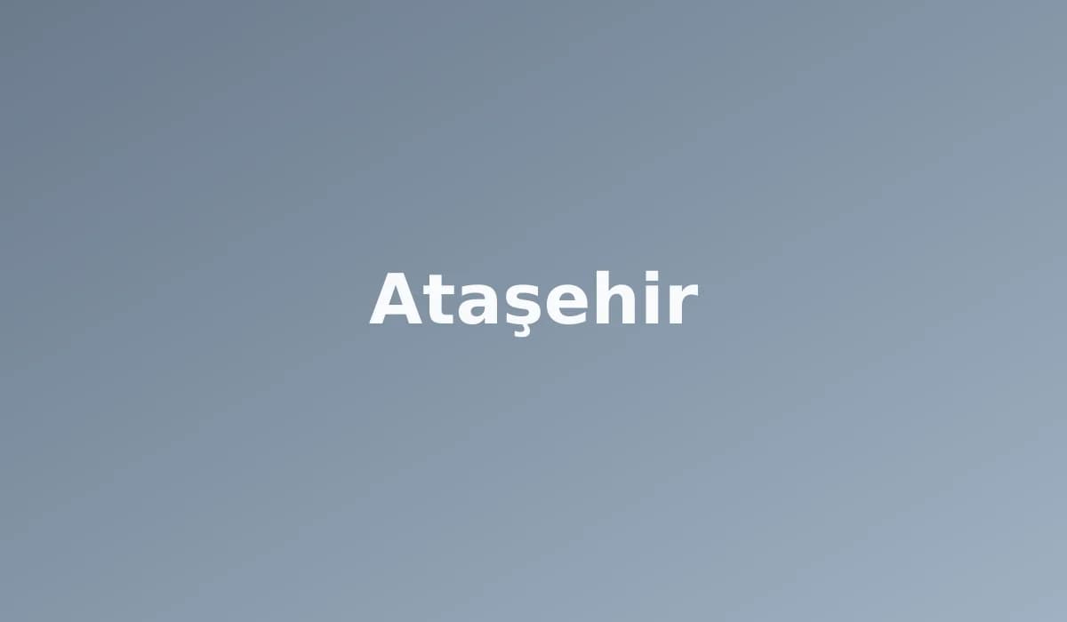 Ataşehir perde