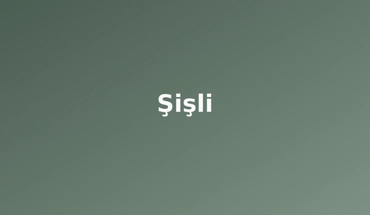Şişli perde